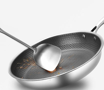 Stainless Steel Nonstick Frying Pan 11 Inch for Gas Induction Electric Ceramic Stovetops Dishwasher Safe