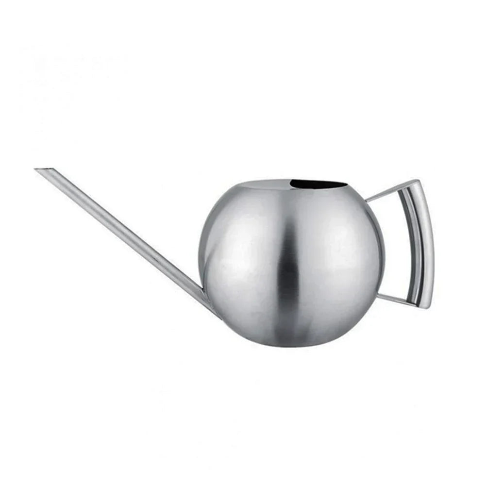 Stainless Steel Indoor Watering Pitcher for Houseplants – Modern Metal Long Spout Garden Can for Potted Plants, Succulents, Orchids – 50 oz