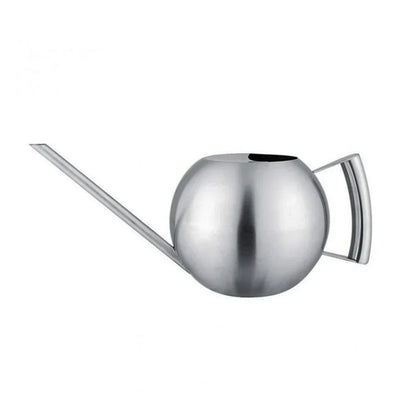 Stainless Steel Indoor Watering Pitcher for Houseplants – Modern Metal Long Spout Garden Can for Potted Plants, Succulents, Orchids – 50 oz