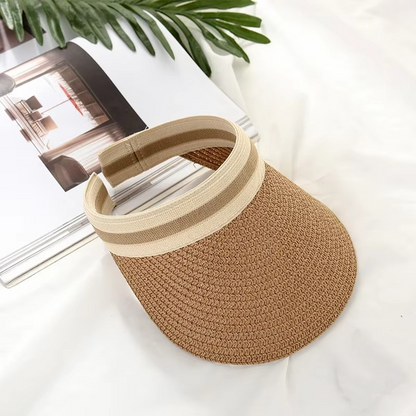 Sombrero de sol ajustable y plegable con ala ancha para protección UV – Ideal para playa, golf y actividades al aire libre