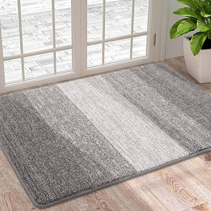Machine Washable Entry Mat with Moisture-Wicking Microfiber Top & Non-Slip Backing for Entryway Kitchen Bedroom Hallway