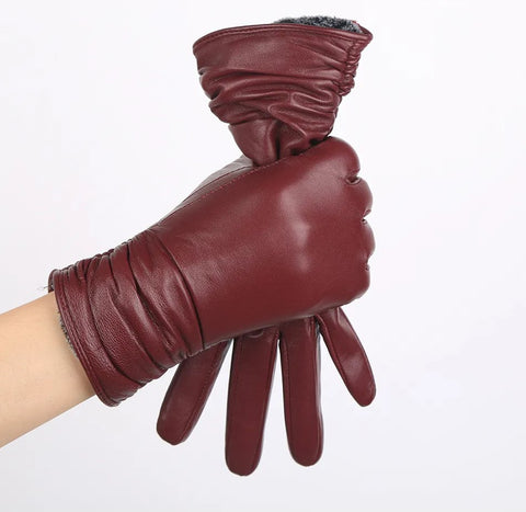 LuxLeather | Women's Leather Gloves with Soft Wool Lining | Warm Gloves for Ultimate Comfort and Style