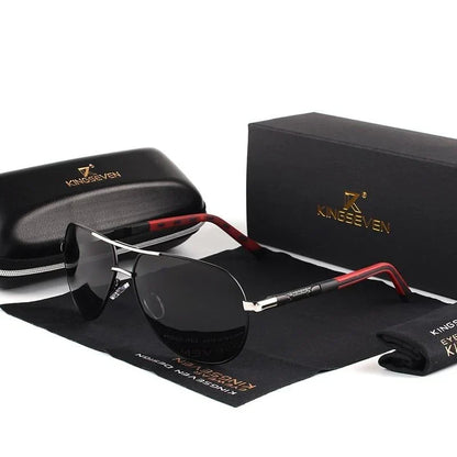 Men's Polarized Retro Sunglasses with UV400 Protection for Driving & Outdoor Activities