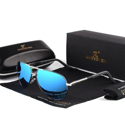 Men's Polarized Retro Sunglasses with UV400 Protection for Driving & Outdoor Activities