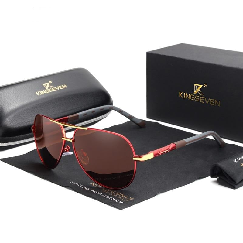 Polarized Aluminum Frame Sunglasses for Men & Women – UV400 Protection