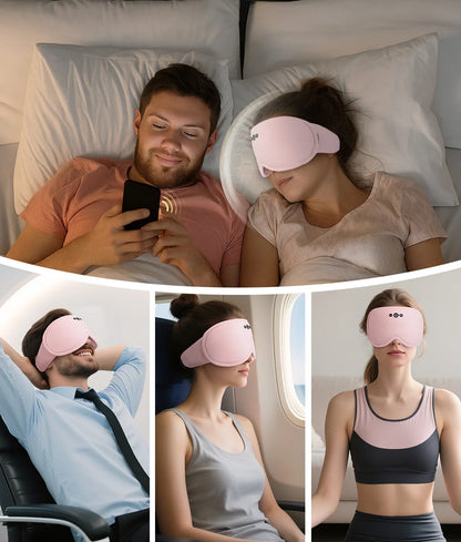Serene Sleep | Bluetooth 5.4 3D Eye Mask with Zero Side Pressure | Breathable & Light Blocking for Ultimate Comfort