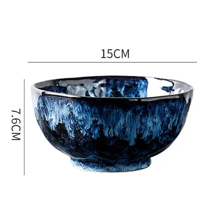10-Piece Ceramic Dinnerware Set with Galaxy-Inspired Design for Everyday Dining & Special Occasions | Microwave & Dishwasher Safe