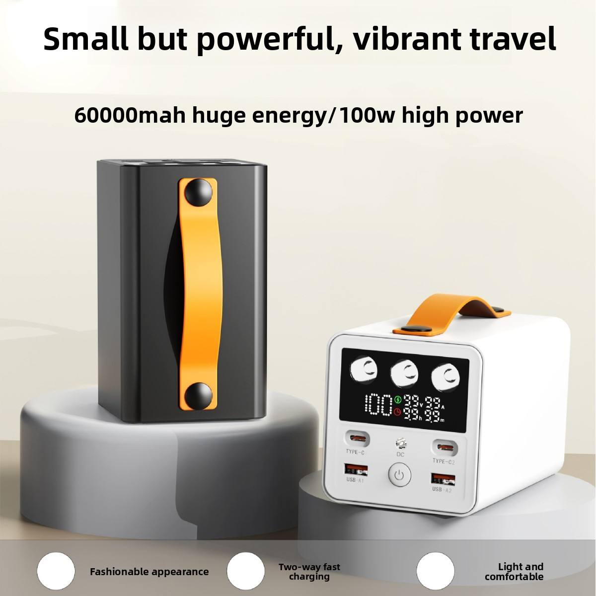 Ortekor Best Power Bank | Best Portable Charger with Fast Charging & Digital Display | High-Capacity Portable Power Bank for iPhone, Samsung & Android