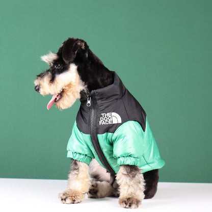 Insulated Windproof Dog Winter Coat with Soft Fleece Lining for Cold Weather Protection, Outdoor Walks & Active Play