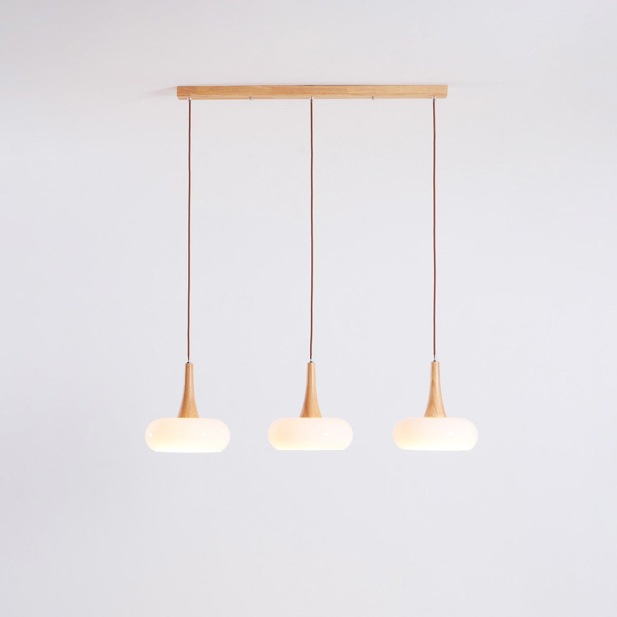Hanging Light Fixture Metal Glass Wood Multi-Head Kitchen Island Dining Room Ceiling Lamp Indoor E26 E27 Socket Adjustable Wire Modern Home