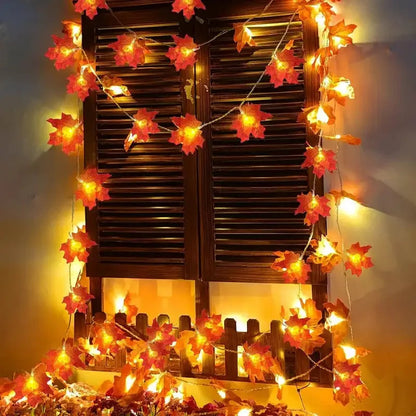 Guirnalda de luces AutumnAura - LED de bajo consumo, decoración de Halloween otoñal