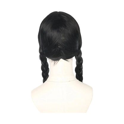 Peluca de disfraz | Diseño de cabello trenzado para Halloween y eventos temáticos | Accesorio fácil para disfrazarse