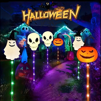 HauntLites™ - Set of 6 Solar Light Stakes