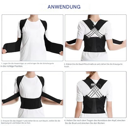 Upper Back Support Brace for Slouch Relief – Adjustable Wrap Design for Men & Women