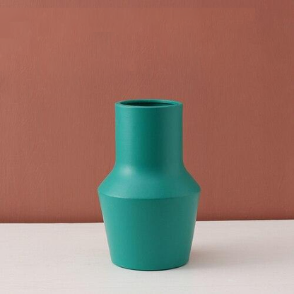 Handcrafted Bright Color Ceramic Flower Vase - Elegant Home Decor