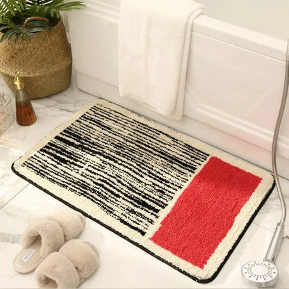 Bath Mat – Non-Slip Bathroom Rug in Luxurious Polyester and Acrylic for Modern Decor