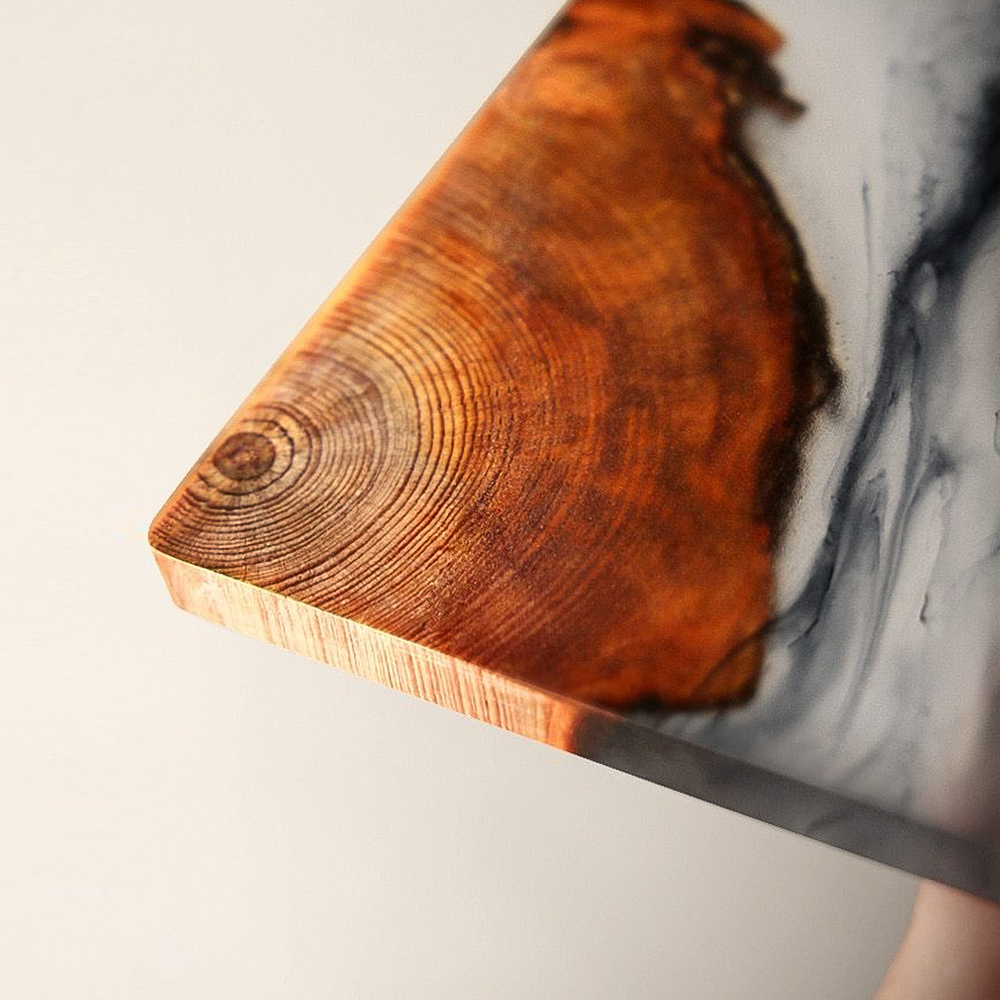 Handmade Custom Coasters for Drinks – Unique Pine Wood and Resin Design, Nature-Inspired Home Decor