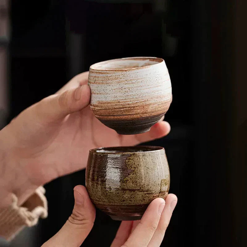 Handmade Stoneware Espresso Cups – Rustic Charm with Minimalist Design