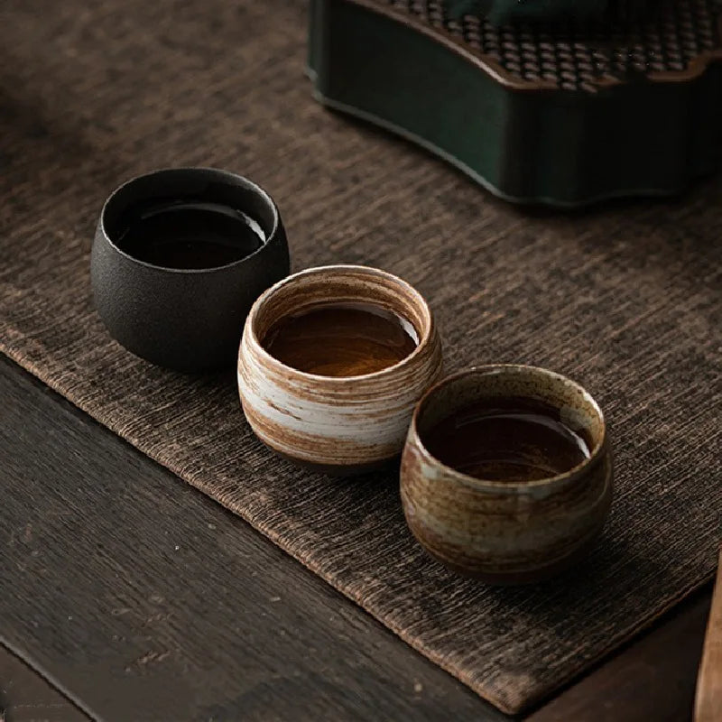Handmade Stoneware Espresso Cups – Rustic Charm with Minimalist Design