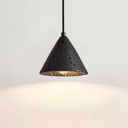 Stone Hanging Lamp E26 40W Natural Texture Overhead Light for Island Counter Breakfast Nook Focused Downlight