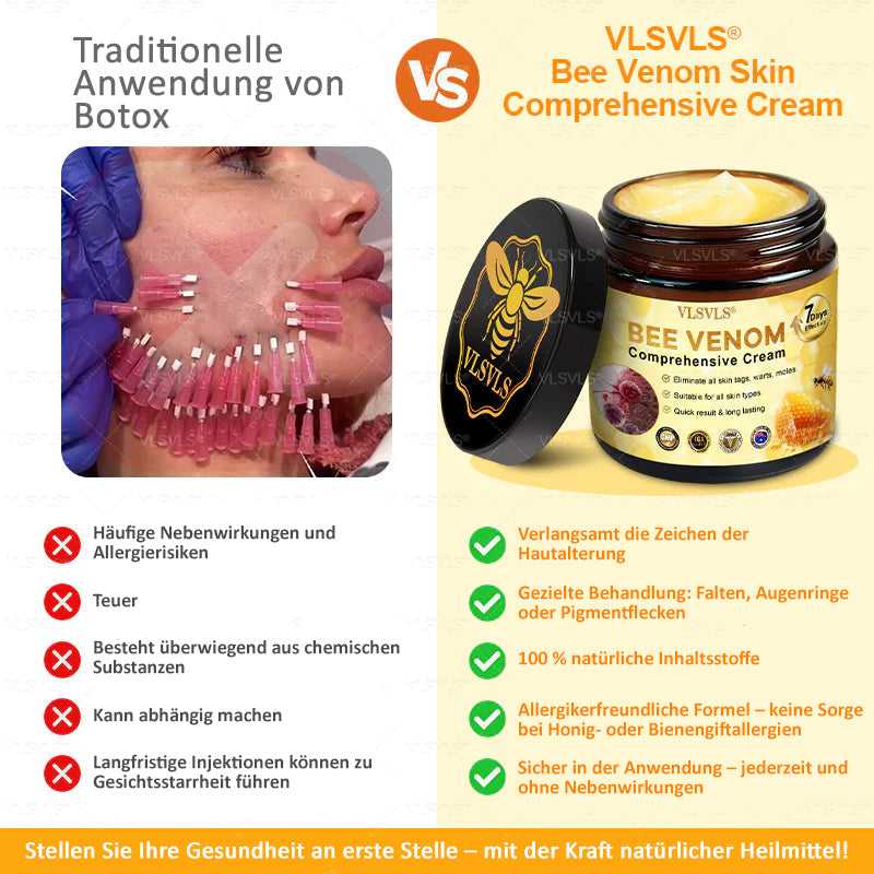 Crema antiedad para la curación y renovación de la piel con fórmula de péptidos de abeja