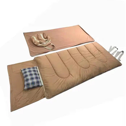 CozyNest | Funda para saco de dormir impermeable de 3 estaciones con almohada y forro de franela | Diseño ligero para la máxima comodidad