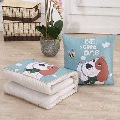 Cozy Convertible Pillow Quilt Combo Blanket with Soft Polyester Filling for Ultimate Comfort
