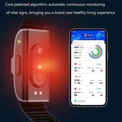 HealthTrack | Monitor de actividad física IP68 con medición de frecuencia cardíaca y oxígeno | Diseño elegante para estilos de vida activos