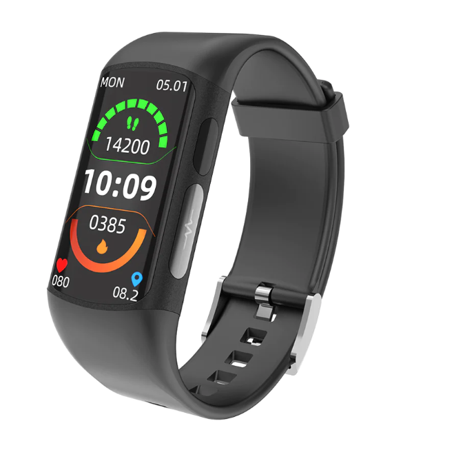 Pulsera de actividad inteligente HealthTrack | Seguimiento de actividad, monitoreo del sueño y notificaciones inteligentes | Resistente al agua IP67