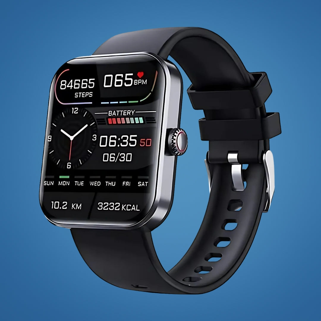 HealthTrack | Reloj inteligente para monitoreo de glucosa en sangre con alertas en tiempo real | Diseño no invasivo para el control de la diabetes