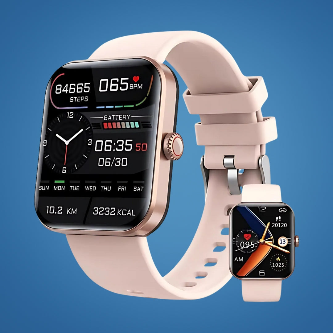 HealthTrack | Reloj inteligente para monitoreo de glucosa en sangre con alertas en tiempo real | Diseño no invasivo para el control de la diabetes