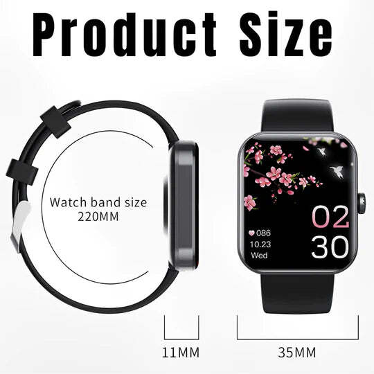 HealthTrack | Reloj inteligente con monitoreo de glucosa en sangre no invasivo | Diseño elegante para la gestión de la salud y el fitness