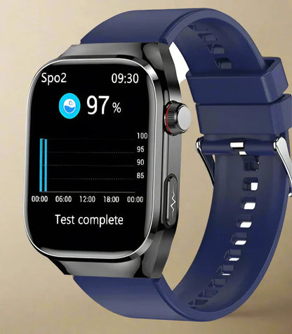 Reloj inteligente de monitoreo de salud | Seguimiento de azúcar en sangre y ECG con pantalla AMOLED | 15 días de duración de batería