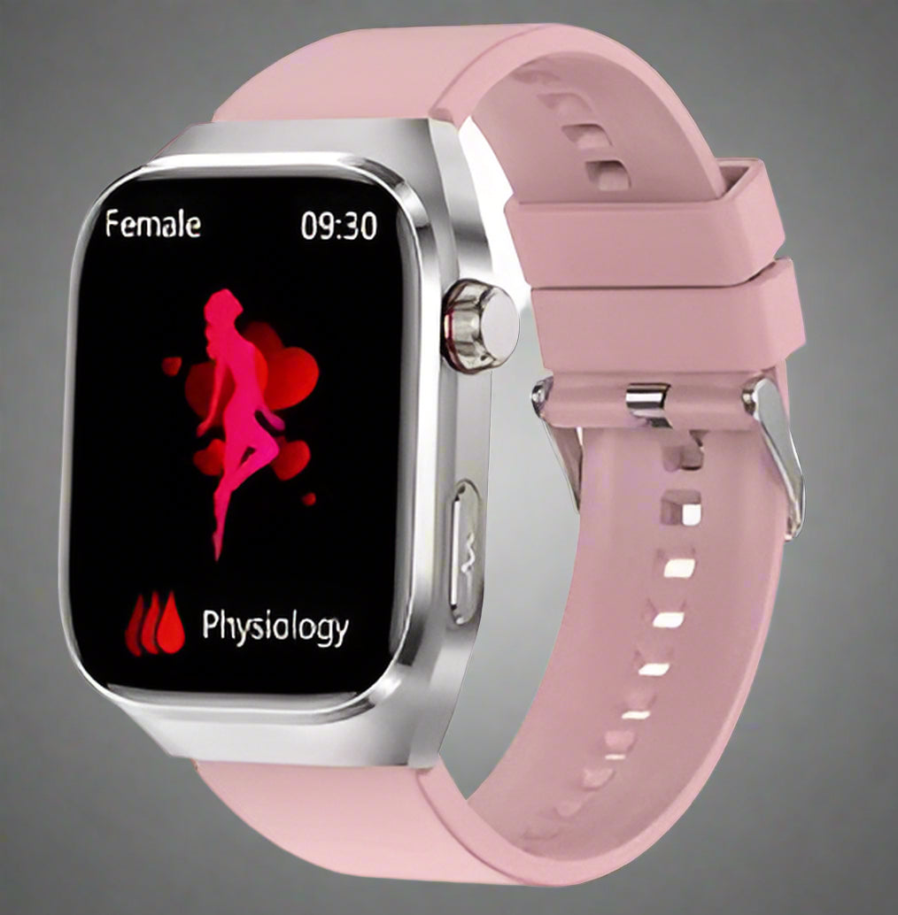 Reloj inteligente de monitoreo de salud | Seguimiento de azúcar en sangre y ECG con pantalla AMOLED | 15 días de duración de batería