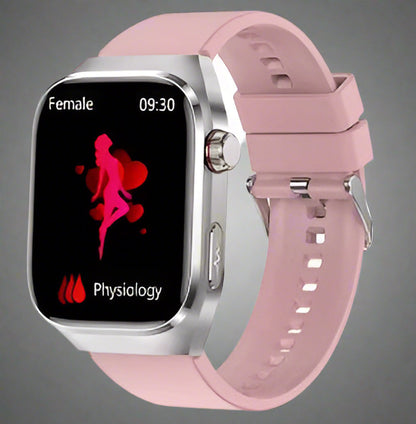 Reloj inteligente de monitoreo de salud | Seguimiento de azúcar en sangre y ECG con pantalla AMOLED | 15 días de duración de batería
