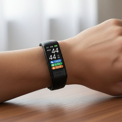 Serie Ortekor Health Tracker | Rastreador de fitness con ECG y monitoreo de presión arterial | Pulsera inteligente elegante para información de bienestar diaria