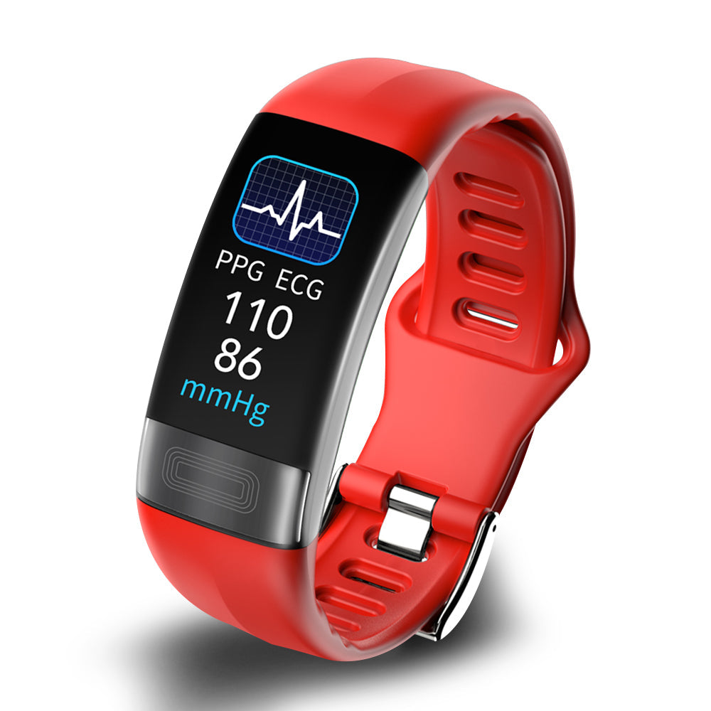 Rastreador de salud | Pulsera inteligente de presión arterial con monitorización de ECG y frecuencia cardíaca | Diseño elegante para el bienestar diario