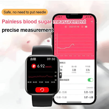 Monitor de salud | Reloj inteligente con llamadas Bluetooth y seguimiento de actividad | Diseño elegante para el bienestar diario