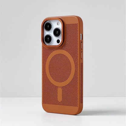 Cooling iPhone Case with MagSafe – Raised Edge Protection for Camera & Screen – Shock-Absorbing TPU Design for Daily Use