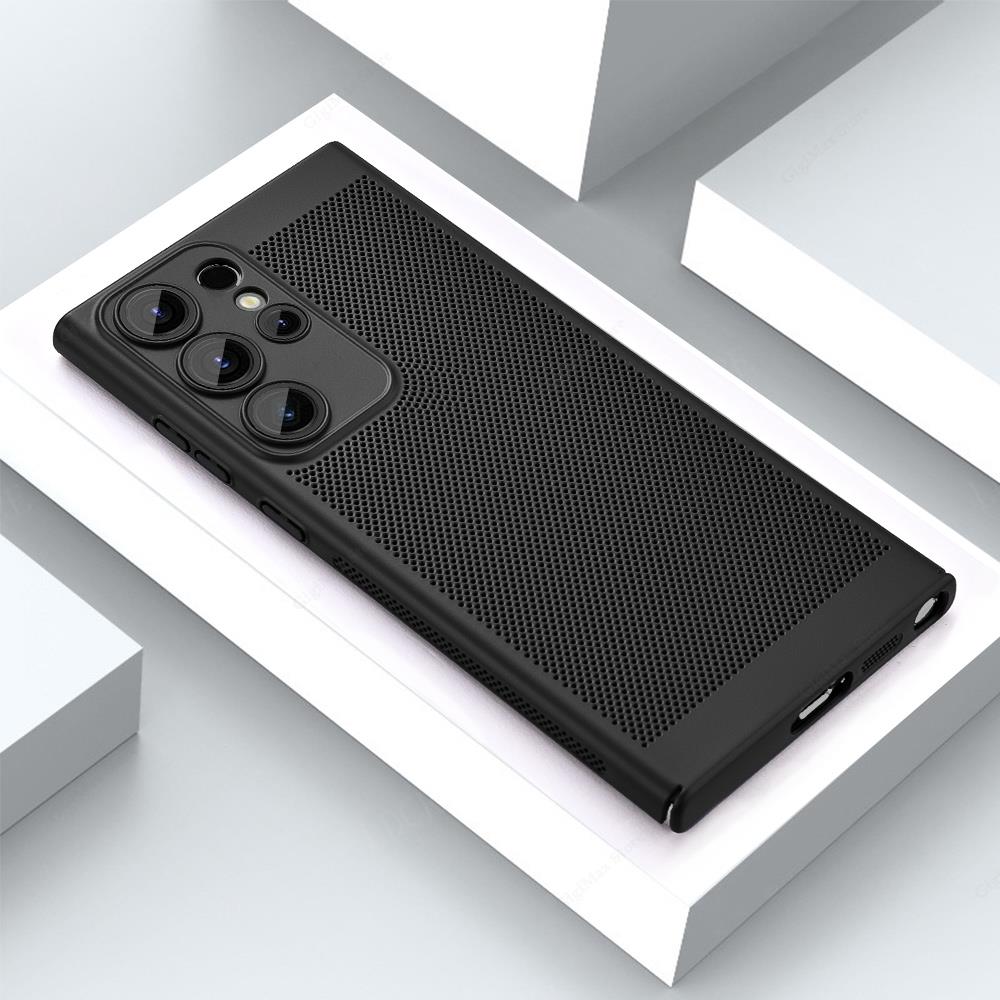 Cooling Phone Case for Samsung Galaxy – Heat-Dissipating TPU Protection with Camera Guard & Raised Edges for S22, S23, S24, S25, Note 20