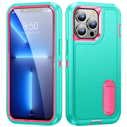 Rugged iPhone Case with Kickstand & Reinforced Corners for 14-17 Series | Drop Protection Armor Cover