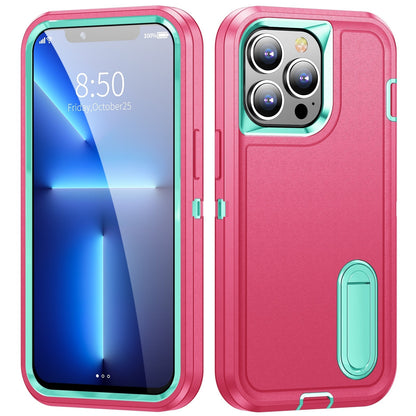 Rugged iPhone Case with Kickstand & Reinforced Corners for 14-17 Series | Drop Protection Armor Cover
