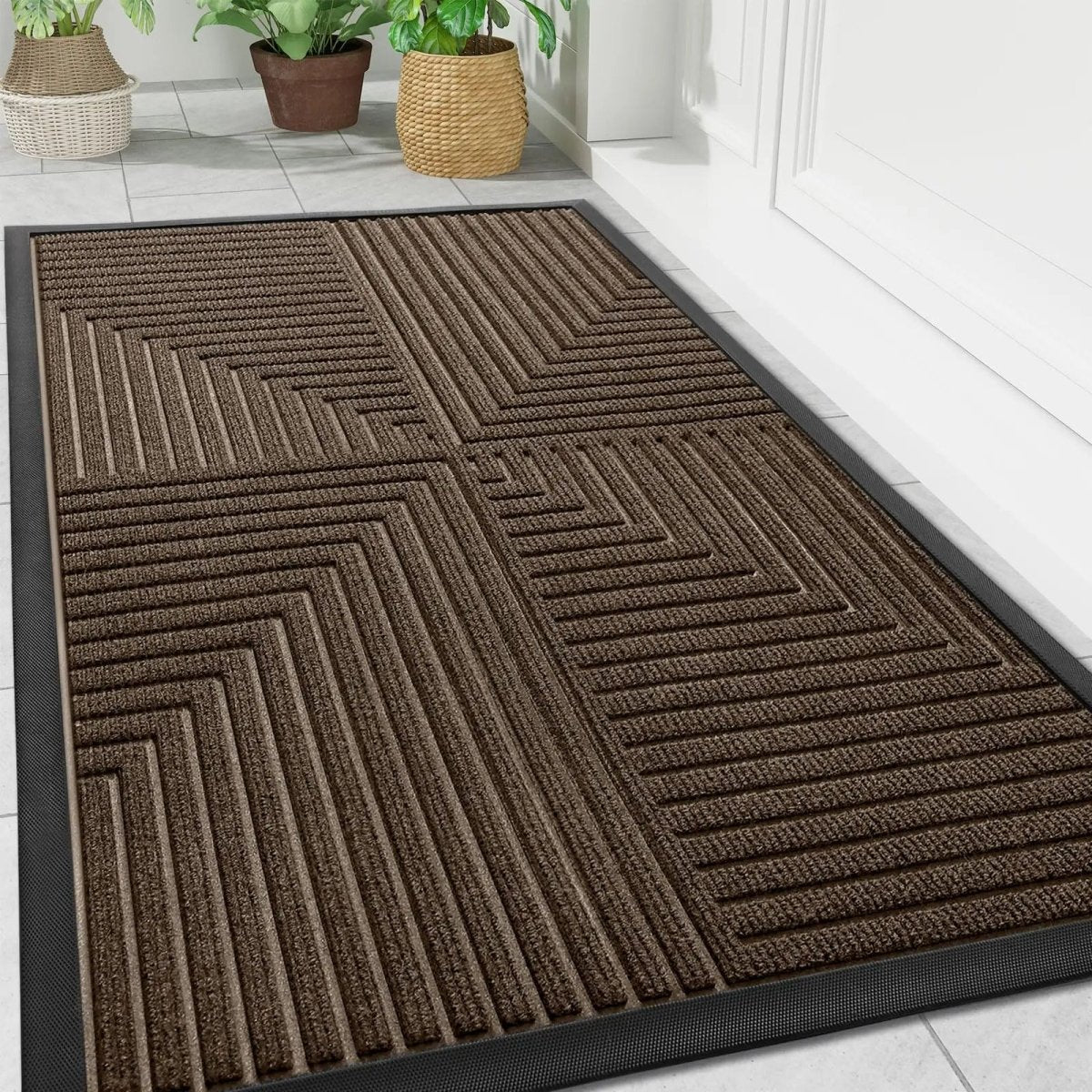 Alfombrilla antideslizante de alta resistencia Ortekor | Diseño duradero que atrapa la suciedad para entradas seguras de alto tráfico