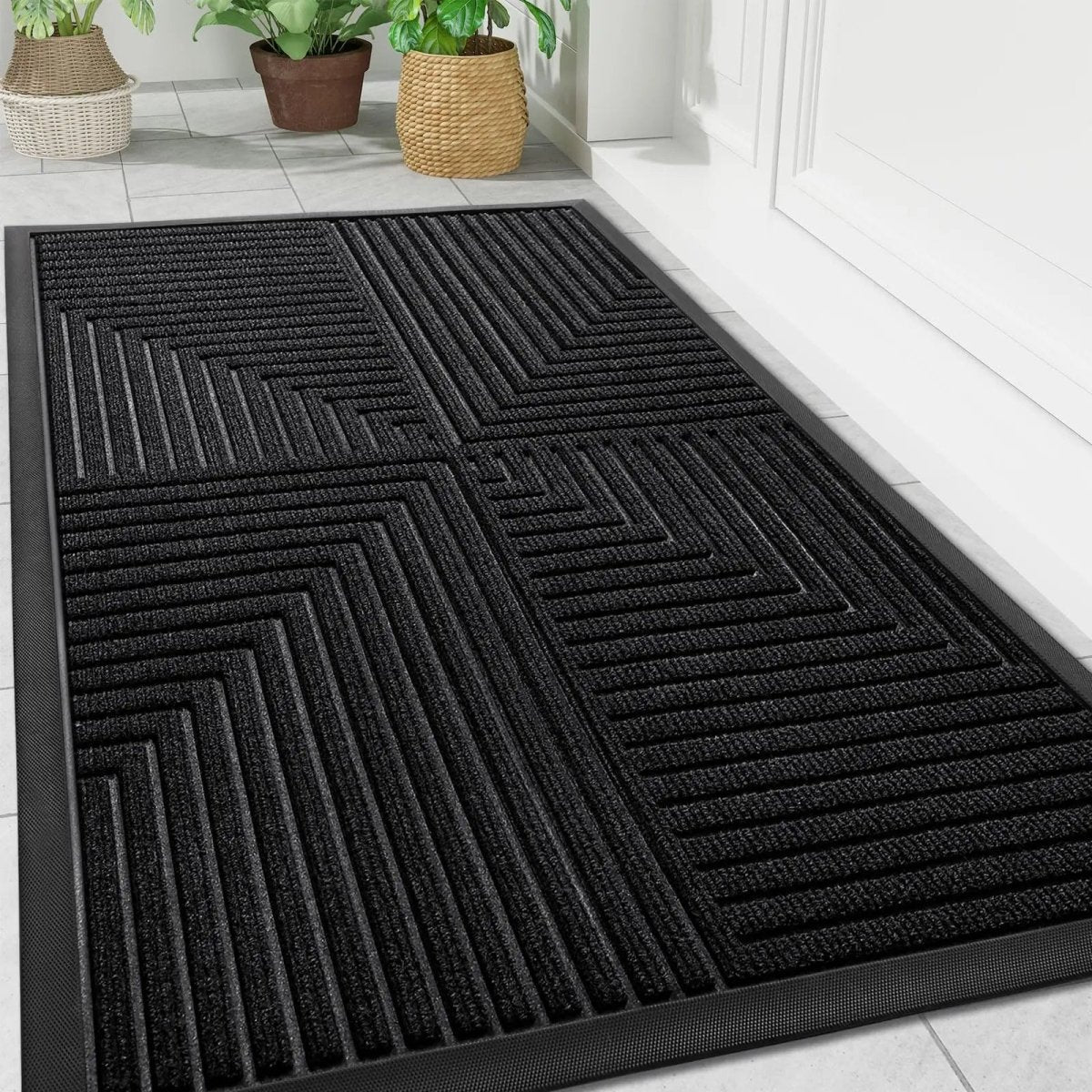 Alfombrilla antideslizante de alta resistencia Ortekor | Diseño duradero que atrapa la suciedad para entradas seguras de alto tráfico