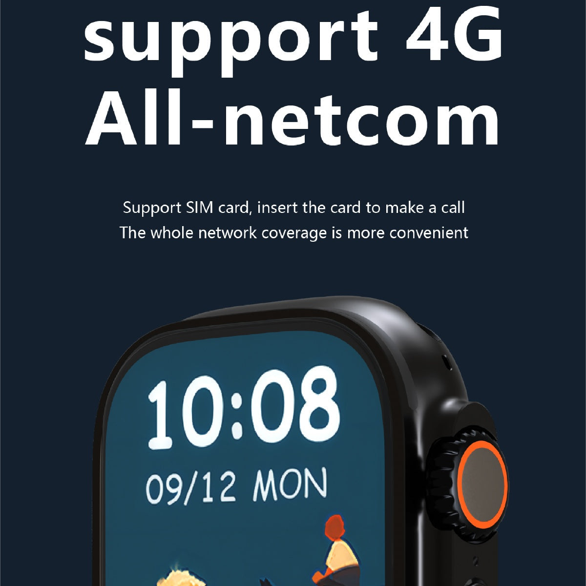 Standalone 4G Smartwatch with Vivid AMOLED Screen for Calls, Fitness Tracking & Independent Apps – Android Wearable Tech for Active