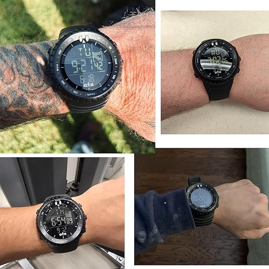 Colección Henry | Reloj deportivo digital resistente al agua con retroiluminación LED | Diseño resistente a los golpes para estilos de vida activos