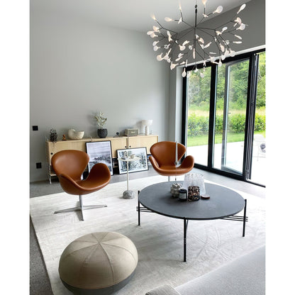 Organic Branch LED Ceiling Light White Metal Acrylic Fixture for Dining Room High Ceilings Modern Statement Chandelier Dimmable Adjustable S