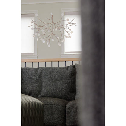 Organic Branch LED Ceiling Light White Metal Acrylic Fixture for Dining Room High Ceilings Modern Statement Chandelier Dimmable Adjustable S
