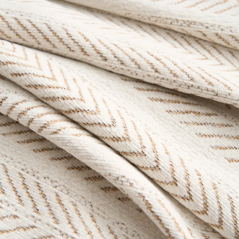 Textured Chenille Sofa Throw Cover with Tassels – Non-Slip Pet-Proof Furniture Protector for Couch