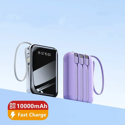 Ortekor Best Power Bank | Best Portable Charger with Integrated Cable Management & Digital Display | High-Capacity Portable Power Bank for iPhone, Samsung & Android